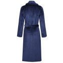 Fur wrap-over dressing gown in ESSENTIEL H60A Marine
