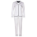 Button-down pyjamas 100% cotton ESSENTIEL H06A Ecru