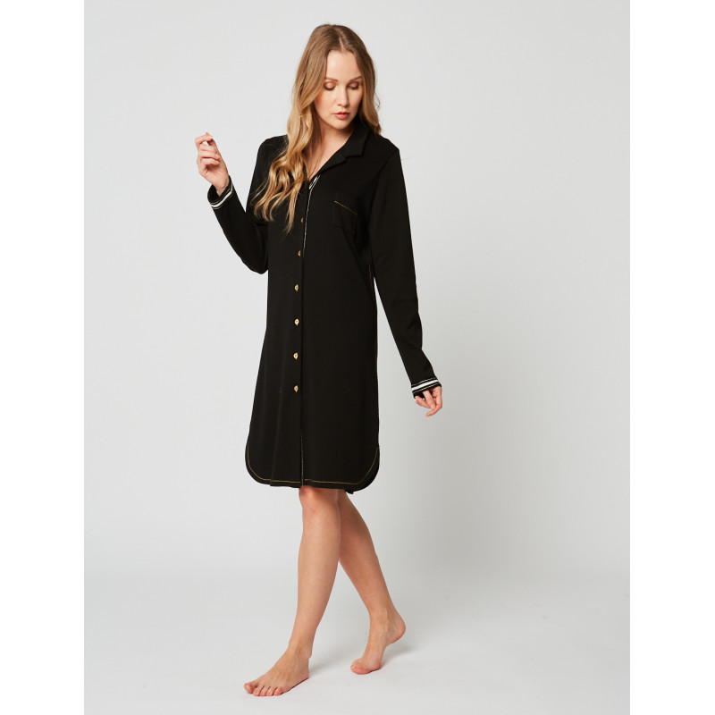 chemise de nuit boutonnee