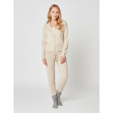Hooded, zip-front jacket CACHE 002 in camel