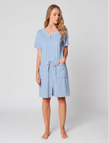 Zipped bathrobe for women, High-quality loungewear | Le Chat - Le Chat