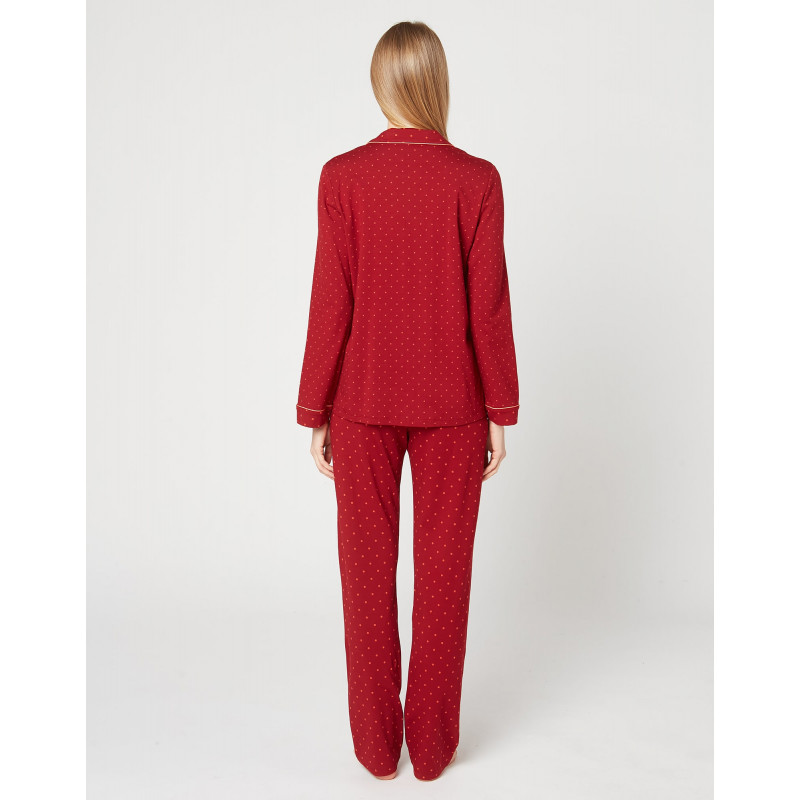 Plum/nutmeg BULLE 406 pyjama Lingerie le Chat