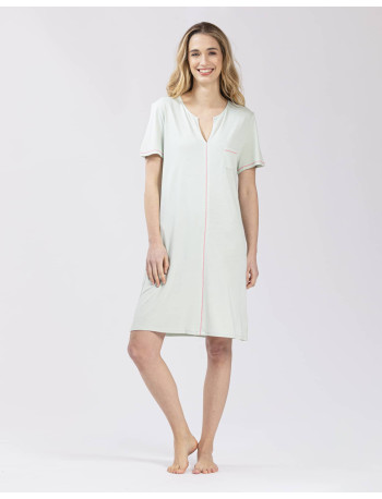 Cotton-modal nightshirt FANCY 521 in mint